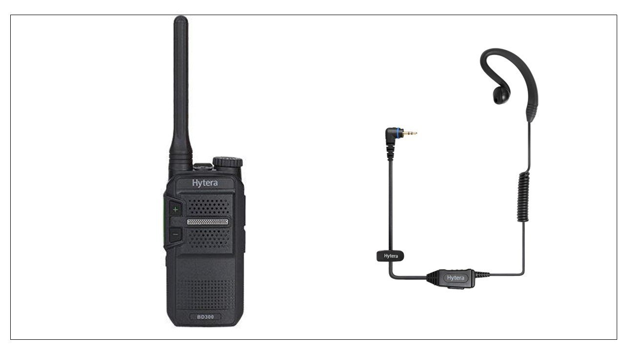 Hytera BD305LF with Earpiece - Two Way Radios